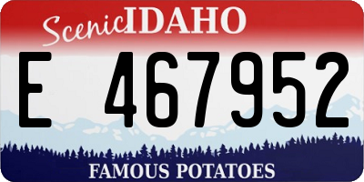 ID license plate E467952