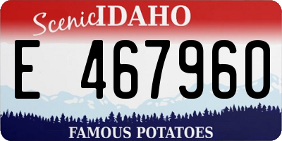 ID license plate E467960