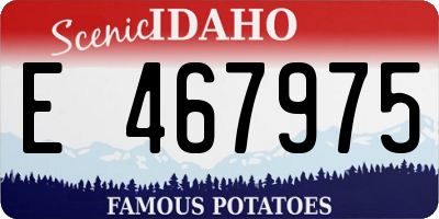 ID license plate E467975