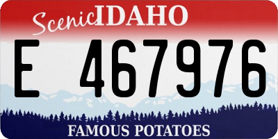 ID license plate E467976