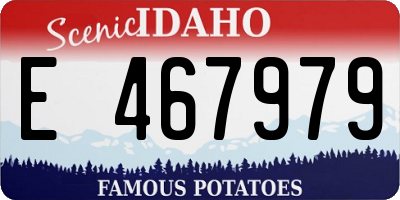 ID license plate E467979