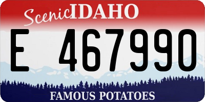 ID license plate E467990