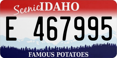 ID license plate E467995