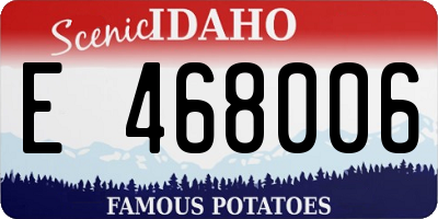 ID license plate E468006