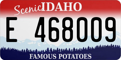 ID license plate E468009