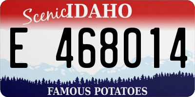 ID license plate E468014