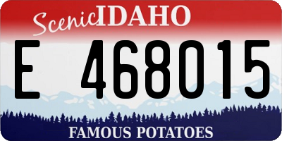 ID license plate E468015