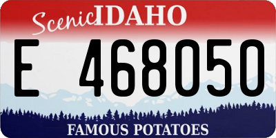 ID license plate E468050