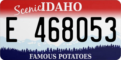 ID license plate E468053