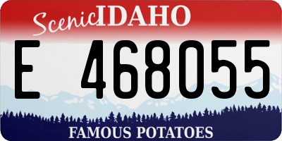 ID license plate E468055
