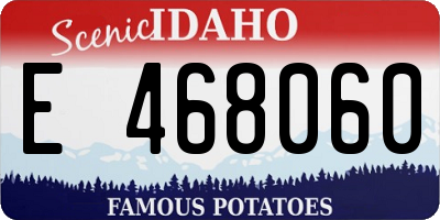 ID license plate E468060