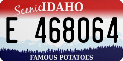ID license plate E468064
