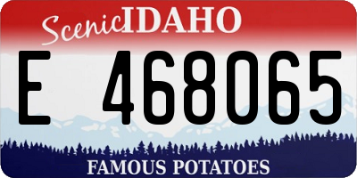 ID license plate E468065