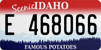ID license plate E468066