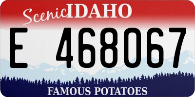 ID license plate E468067