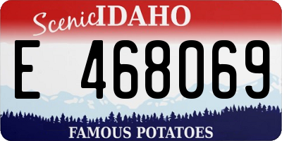 ID license plate E468069