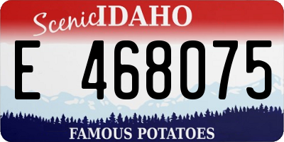 ID license plate E468075