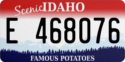 ID license plate E468076