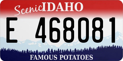 ID license plate E468081