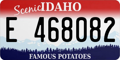 ID license plate E468082