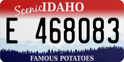 ID license plate E468083