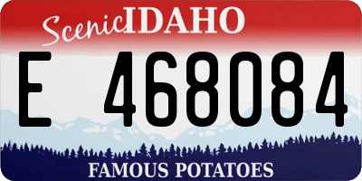 ID license plate E468084