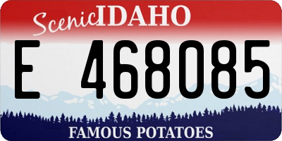 ID license plate E468085
