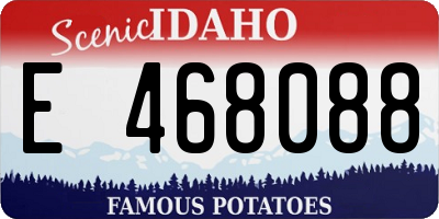 ID license plate E468088