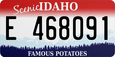 ID license plate E468091