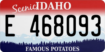 ID license plate E468093