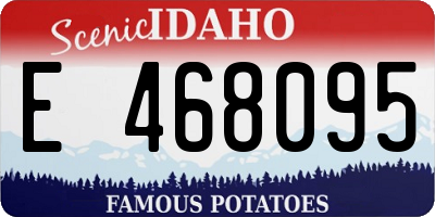 ID license plate E468095