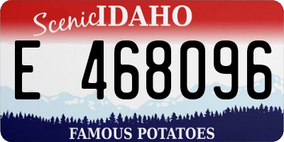 ID license plate E468096