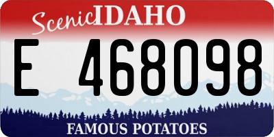 ID license plate E468098