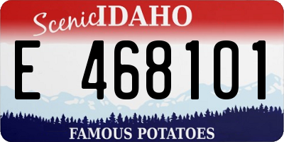 ID license plate E468101
