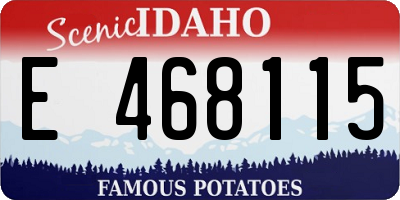 ID license plate E468115