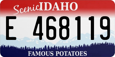 ID license plate E468119