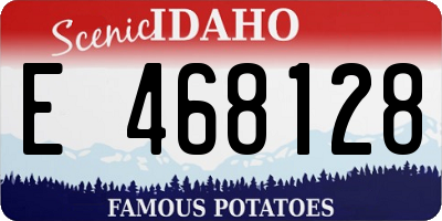 ID license plate E468128