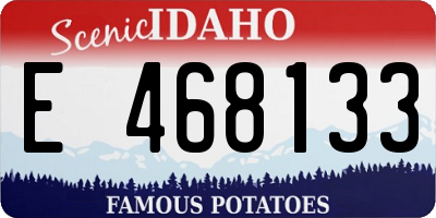 ID license plate E468133