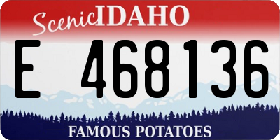 ID license plate E468136