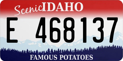 ID license plate E468137