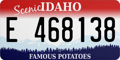 ID license plate E468138