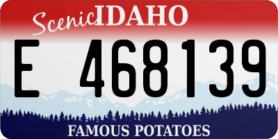 ID license plate E468139