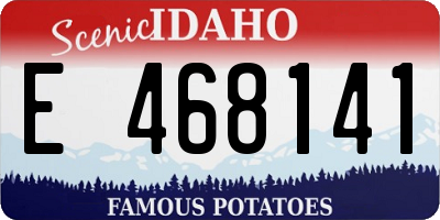 ID license plate E468141