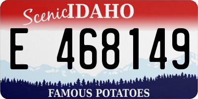 ID license plate E468149