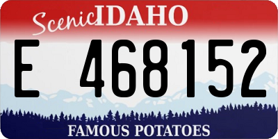 ID license plate E468152