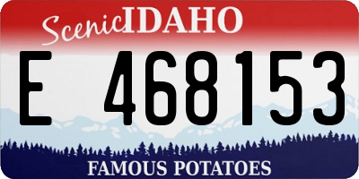 ID license plate E468153