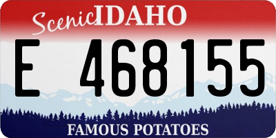 ID license plate E468155
