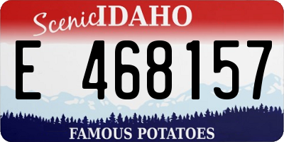 ID license plate E468157