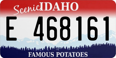 ID license plate E468161