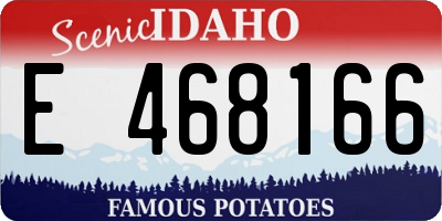 ID license plate E468166